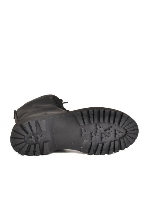 Black Emerald Lace-Up Zippered Fleece Womens Boots Terra 5000 Z