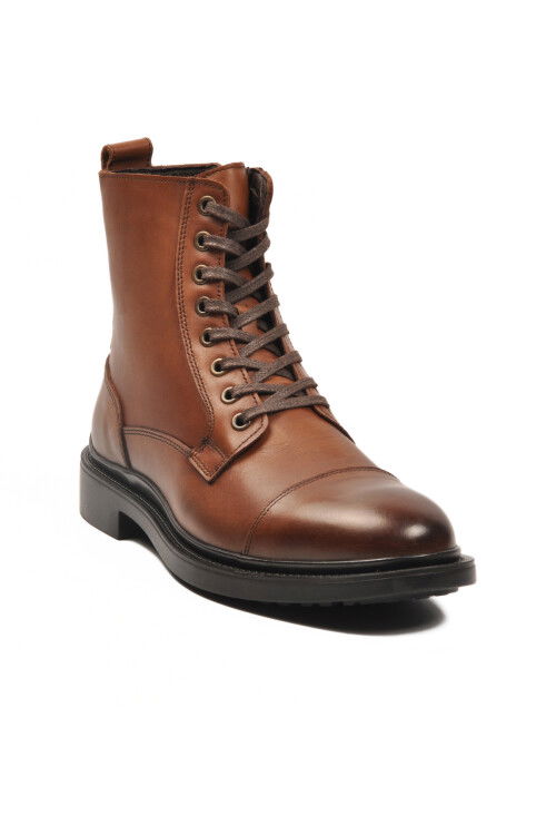 Taba Deri Polarlı Soğuğa Dirençli Kaymaz Erkek Bot 2K1159-1013 M