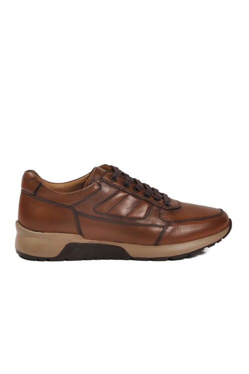Tan Genuine Leather Mens Casual Shoes 2720-1 M