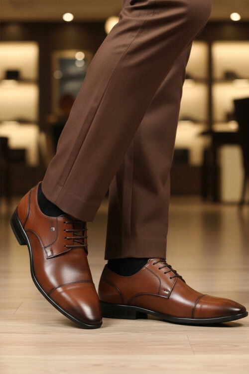 Taba Hakiki Deri Erkek Klasik Ayakkabı 2807 M