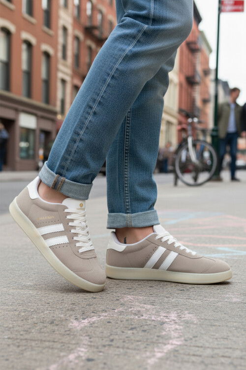 Mink Lace-Up Lightweight Mens Sneakers 102 24155 Kamiq M