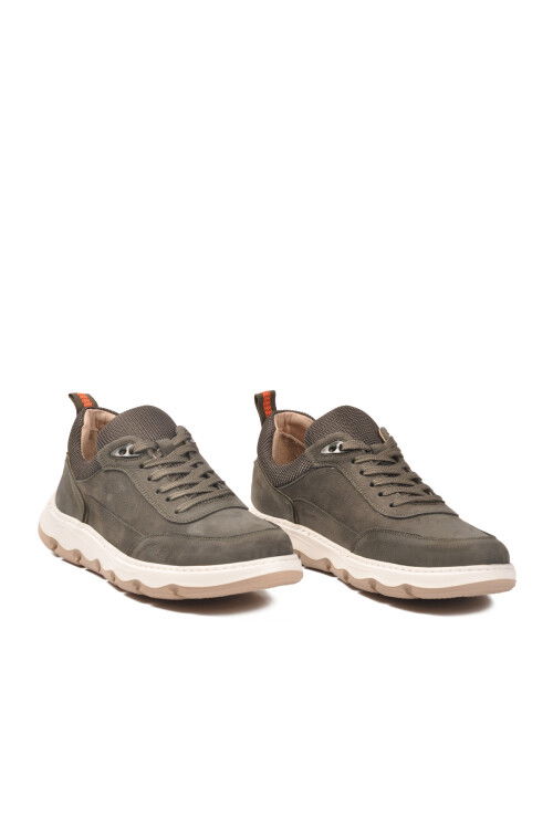 Antrasit Nubuk Hakiki Deri Erkek Casual Ayakkabı 242290 M