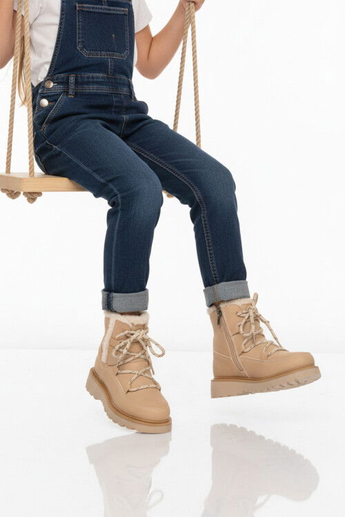 Bej İçi Polarlı Kaymaz Kız Çocuk Bot Lina F