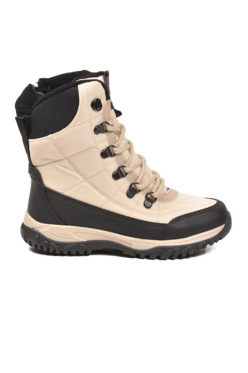 Bej Polarlı Kaymaz Taban Soğuğa Dirençli Unisex Çocuk Bot Felix F