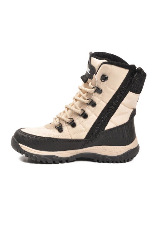 Bej Polarlı Kaymaz Taban Soğuğa Dirençli Unisex Çocuk Bot Felix F