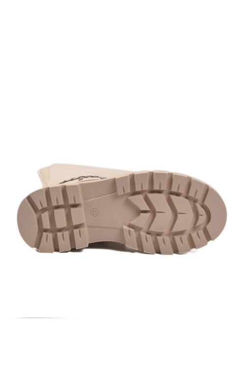 Bej İçi Polarlı Fermuarlı Kız Çocuk Çizme Paris-26K F