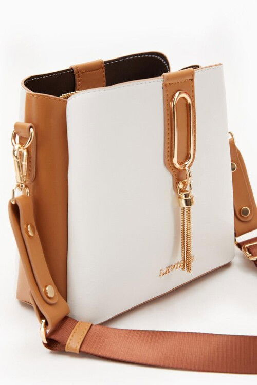 Beyaz Camel Kadın Omuz Çantası 930126
