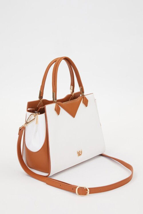 Beyaz Camel Kadın Omuz Çantası 930204