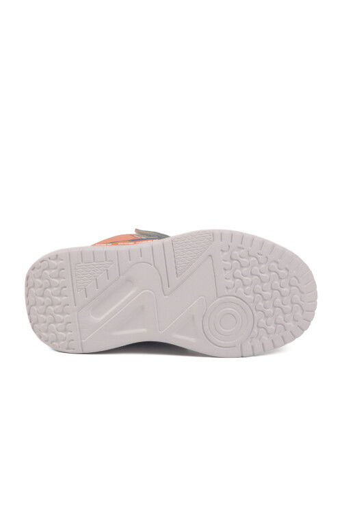 Beyaz Lacivert Cırtlı Unisex Çocuk Spor Ayakkabı BNI-11092 P