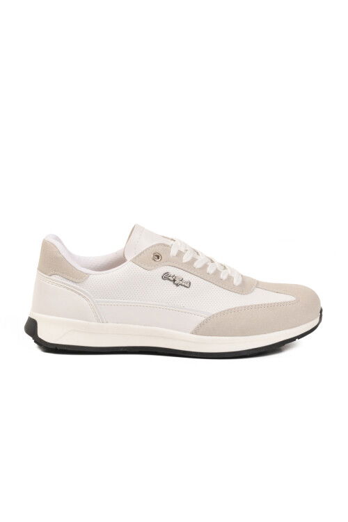 Beyaz Bağcıklı Hafif Esnek Erkek Sneaker 584 M