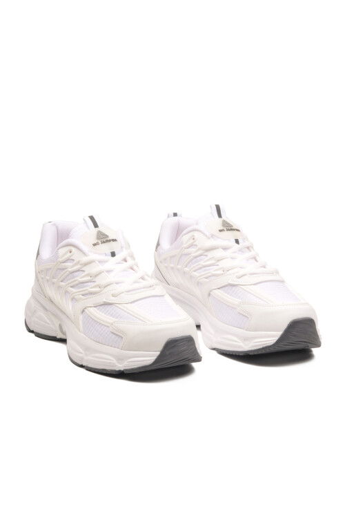 Beyaz Hafif Esnek Bağcıklı Erkek Spor Ayakkabı 2392 M