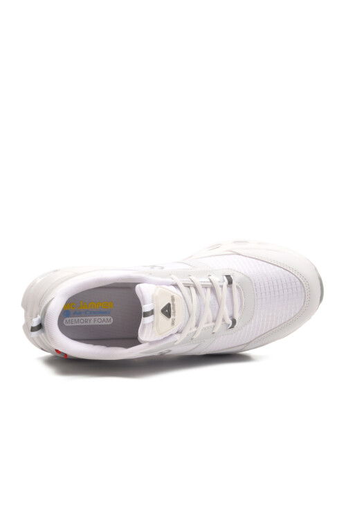 Beyaz Memory Foam Hafif Esnek Bağcıklı Erkek Sneaker 2394 M