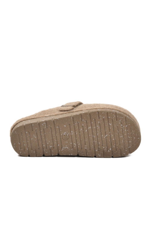 Camel Keçe Anatomik Kadın Ev Terliği K-117.005 Z