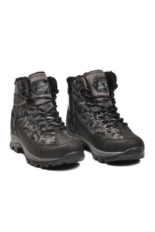 Füme İçi Kürklü Soğuğa Dirençli Kaymaz Taban Unisex Outdoor Bot 980 G