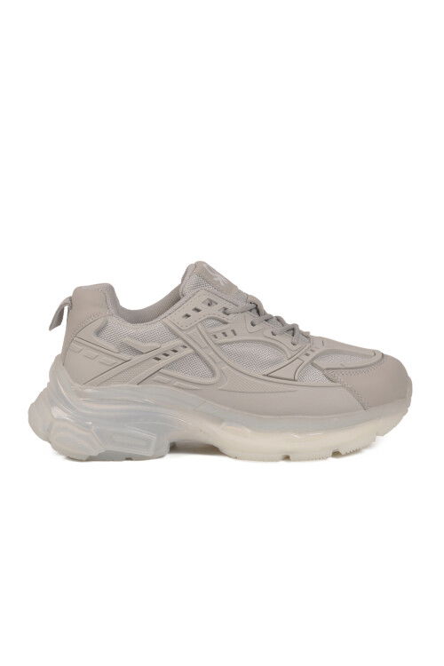 Füme Bağcıklı Memory Foam Kadın Spor Ayakkabı BNI-11120 G