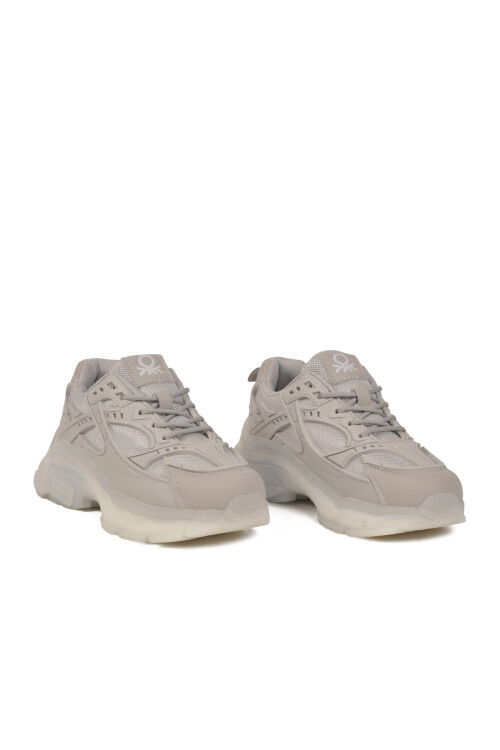 Füme Bağcıklı Memory Foam Kadın Spor Ayakkabı BNI-11120 G