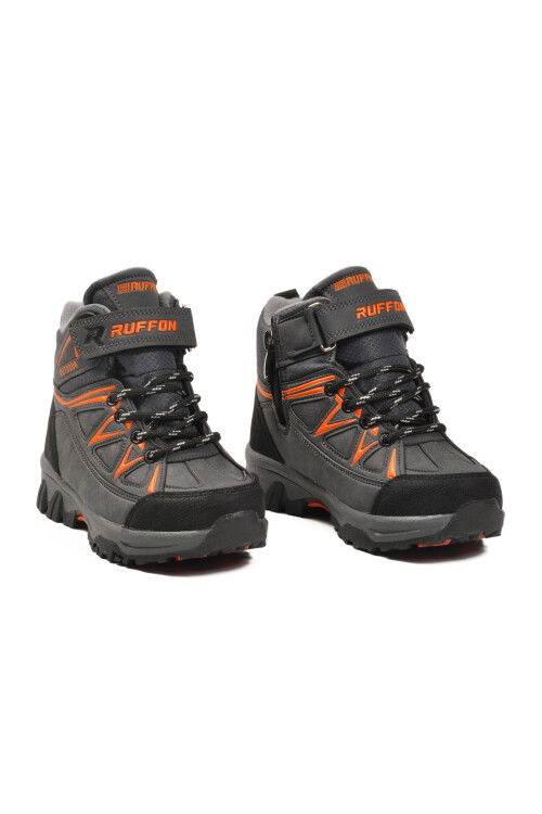 Füme Turuncu Polarlı Kaymaz Taban Çocuk Outdoor Bot 2301 P