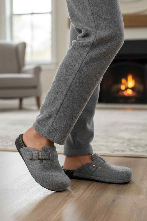 Gray Anatomic Mens Slippers K-12113 M