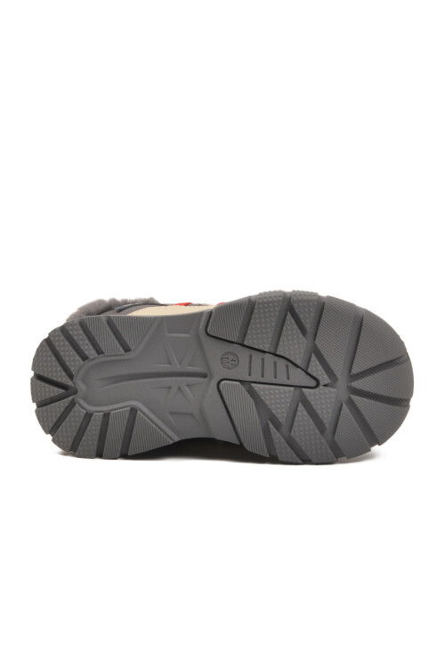 Gri İçi Kürklü Soğuğa Dirençli Kaymaz Erkek Çocuk Bot 22672 P