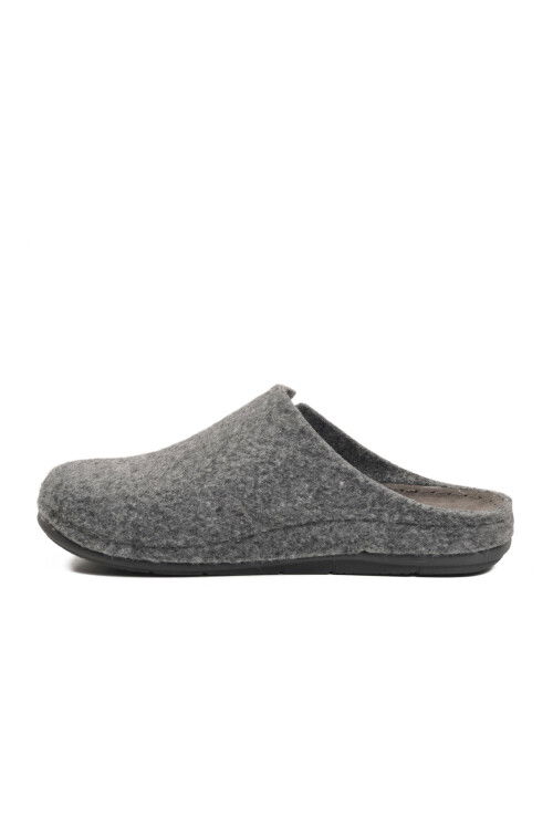 Gri Anatomik Keçe Erkek Ev Terlik K-63.007 M