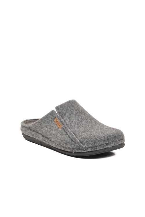 Gri Anatomik Keçe Erkek Ev Terlik K-63.007 M