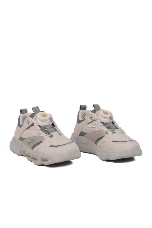 Gri Fileli Hafif Esnek Erkek Çocuk Spor Ayakkabı BNI-10253 F