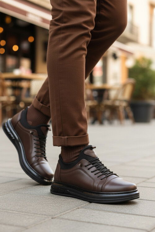 Brown Mens Casual Shoes 117 M