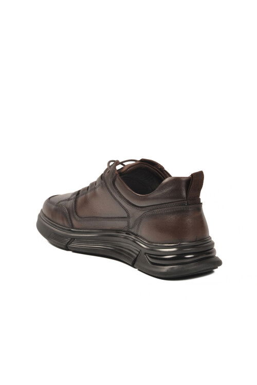 Kahve Hakiki Deri Erkek Casual Ayakkabı M445 M