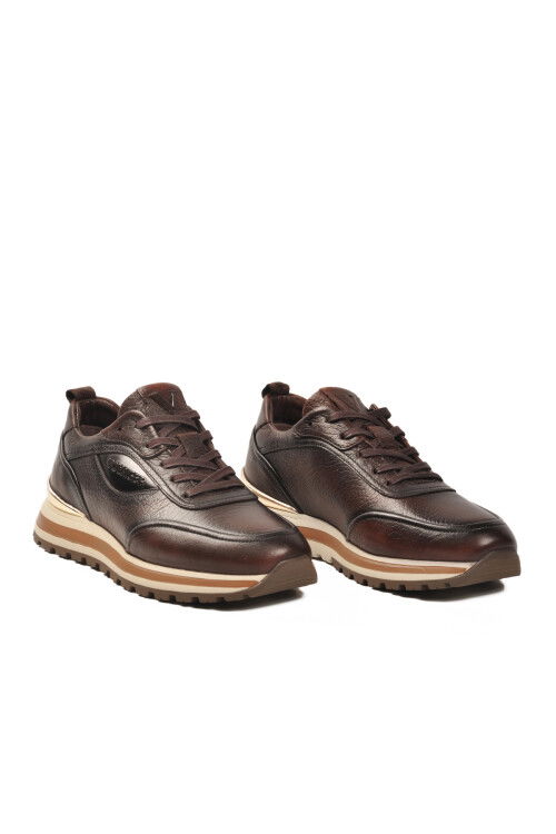 Kahve Hakiki Deri Erkek Casual Ayakkabı M475 M