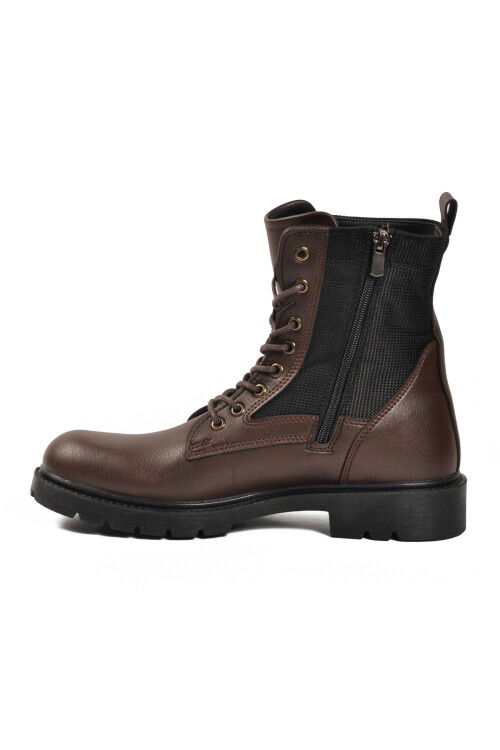 Kahve İçi Polarlı Kaymaz Taban Uzun Erkek Bot 756 M