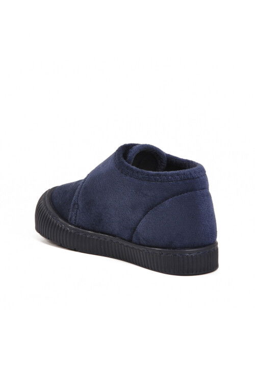 Lacivert Süet Cırtlı Unisex Çocuk Panduf Ba&Ba 058999 P