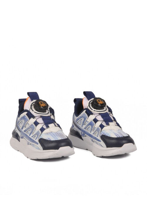Lacivert Misina Bağcıklı Unisex Çocuk Spor Ayakkabı BNI-10256 P
