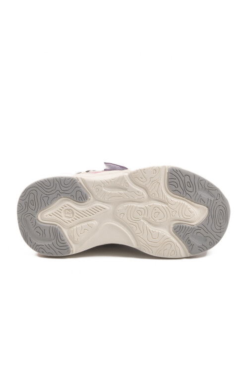 Lila Leopar Desenli Cırtlı Hafifi Kız Çocuk Spor Ayakkabı Toti Cilt F