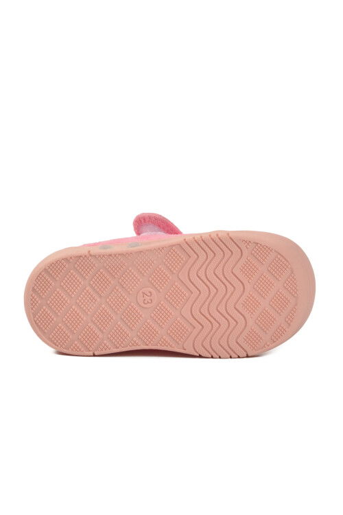Pembe Süet Cırtlı Bebek Panduf Ba&Ba 058989 B