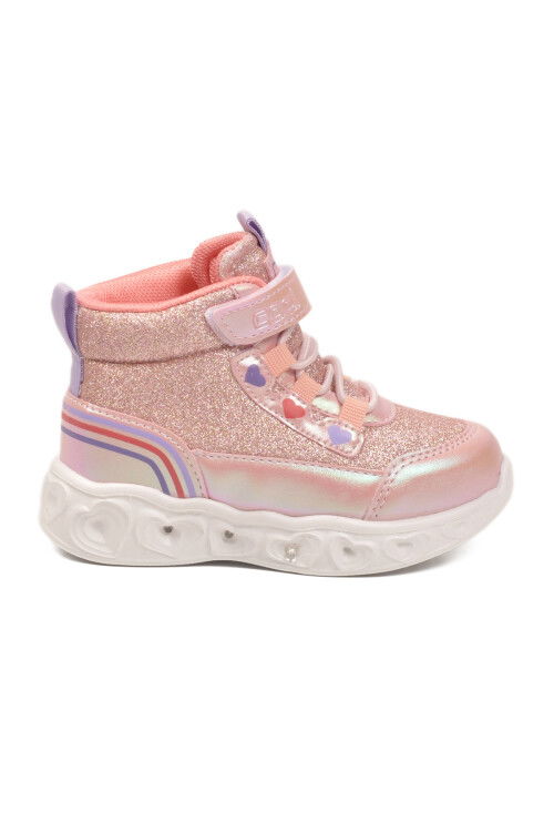 Powder Polyester Blend Girls Boots Kids B