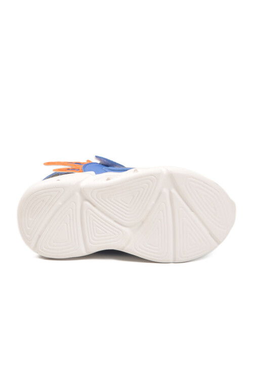 Saks Cırtlı Işıklı Hafif Erkek Bebek Spor Ayakkabı Stego B