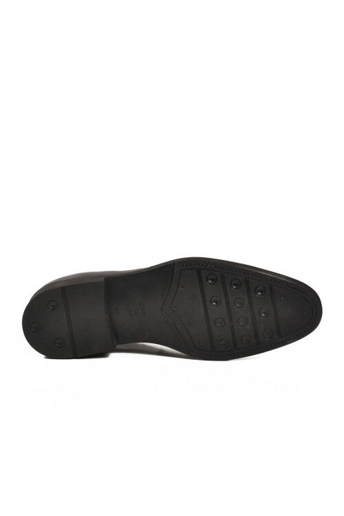 Siyah Açma Hakiki Deri Erkek Klasik Ayakkabı 02133 M