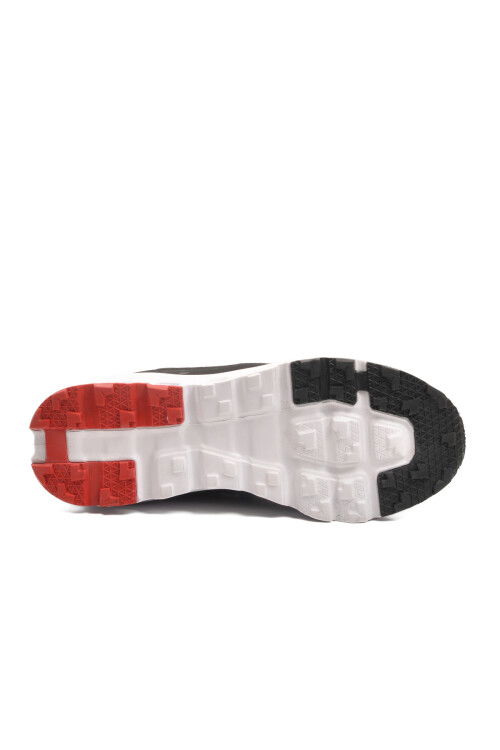 Siyah Beyaz Memory Foam Hafif Esnek Bağcıklı Erkek Sneaker 2394 M