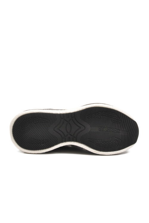 Siyah Beyaz Fileli Hafif Esnek Erkek Spor Ayakkabı 2244 M