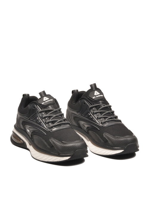 Siyah Fileli Hafif Esnek Memory Foam Erkek Spor Ayakkabı 2294 M