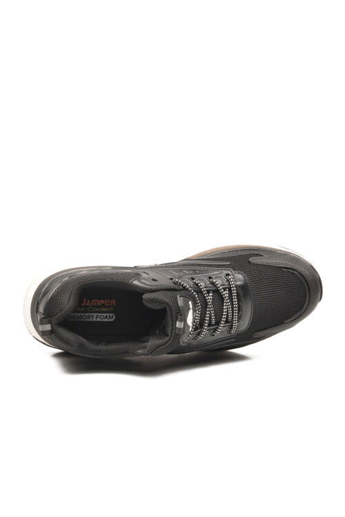 Siyah Fileli Hafif Esnek Memory Foam Erkek Spor Ayakkabı 2294 M