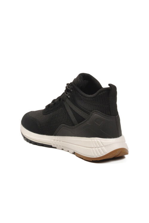 Siyah Beyaz Bilek Boy Kaymaz Bağcıklı Hafif Unisex Bot 2880 G