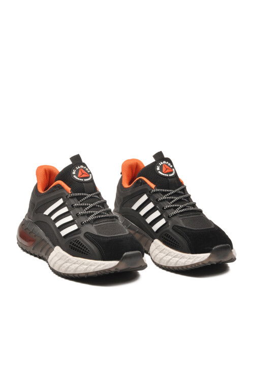 Siyah Beyaz Memory Foam Hafif Esnek Erkek Spor Ayakkabı 2237 M