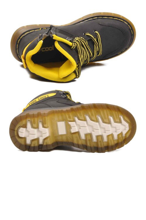 Black Zippered Unisex Kids Boots Cane F