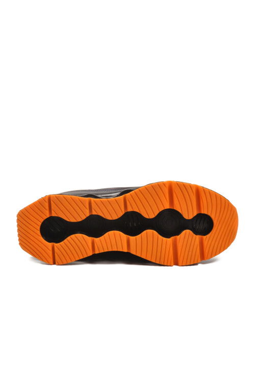 Siyah Füme Memory Foam Bağcıklı Hafif Esnek Erkek Sneaker 2326 M