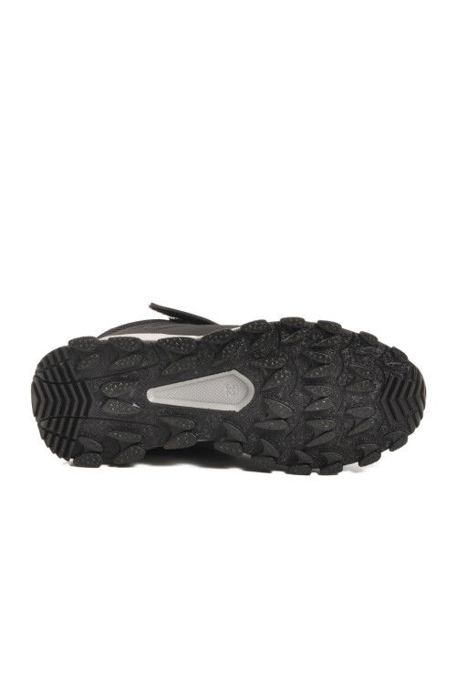 Siyah Gri  Cırtlı Kaymaz Taban Erkek Çocuk Outdoor Bot Doruk F