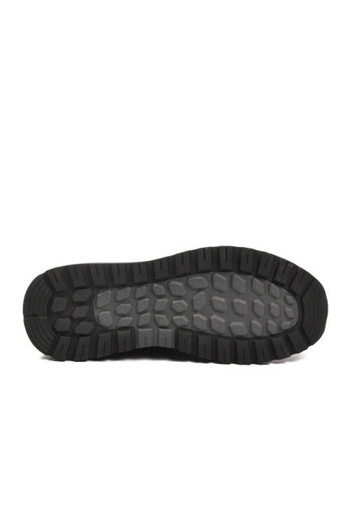 Siyah Hakiki Deri Bağcıklı Erkek Sneaker M112 M