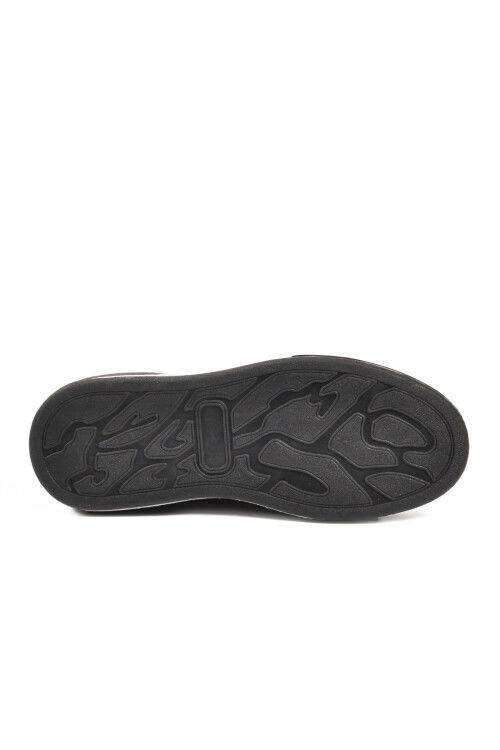 Siyah Hakiki Deri Erkek Casual Ayakkabı 66913 M