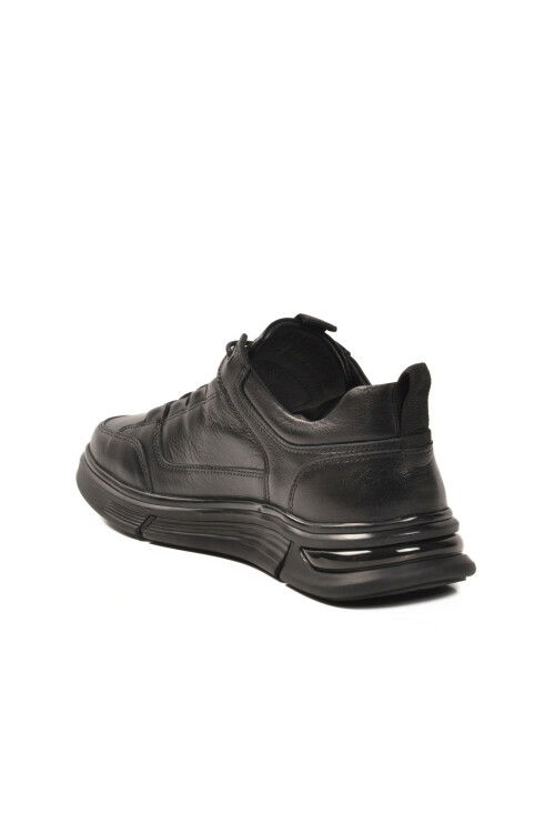 Siyah Hakiki Deri Erkek Casual Ayakkabı M445 M