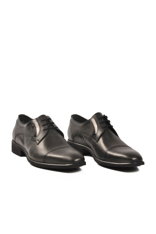 Siyah Hakiki Deri Erkek Klasik Ayakkabı 02240-26K M